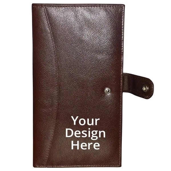 Dark Brown Unisex Leather Passport Holder