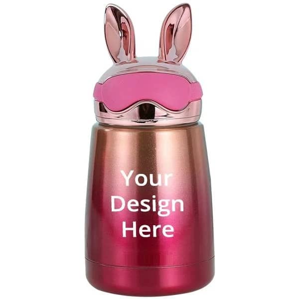 Multicolour Customized Cute Rabbit Design Stainless Steel