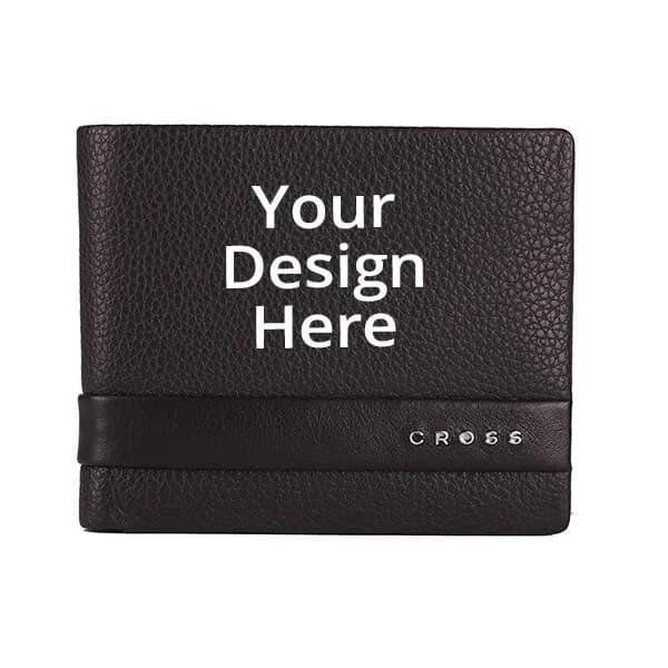 Brown Stripe Artificial Custom Charm Wallet