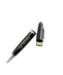 Custom Black Hook Metal Logo USB Pen Drive