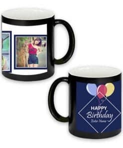 Buy Custom Printed Both Side | Girl Birthday Design Black Magic Mug | Ceramic Coffee Mug For Gift