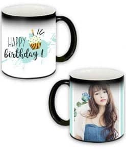 Buy Custom Printed Both Side | Cute Girl Birthday Design Black Magic Mug | Ceramic Coffee Mug For Gift