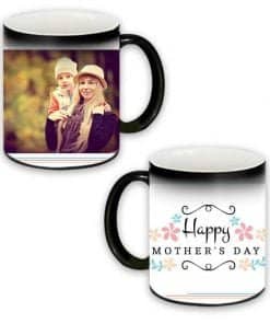 Buy Custom Printed Both Side | Happy Mothers Day Design Black Magic Mug | Ceramic Coffee Mug For Gift
