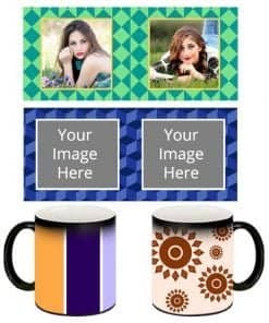 Buy Custom Printed Both Side | Abstract Design Black Magic Mug | Ceramic Coffee Mug For Gift