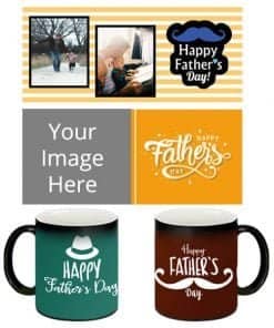 Buy Custom Printed Both Side | Fathers Day Design Black Magic Mug | Ceramic Coffee Mug For Gift