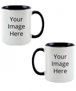 Buy Own Design Black | Customized Dual Tone | Cute Printed Coffee Mug For Gift