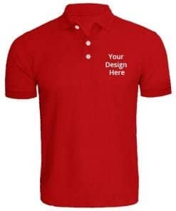 Red Customized Polo T-Shirts