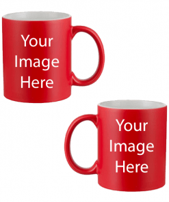 Buy Custom Printed Both Side | Own Design Red Magic Mug | Ceramic Coffee Mug For Gift
