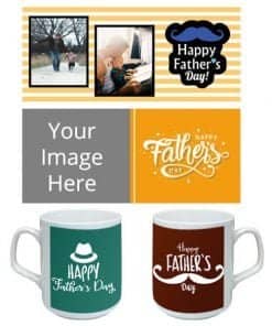 Buy Fathers Day Design Tea Cup | Custom Printed Both Side | Ceramic Cup For Men Women Gift