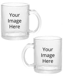 Create Your Own Design Transparent Clear | Custom Printed Both Side | Ceramic Coffee Mug For Gift