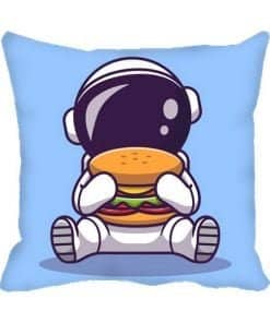 Astronaut Cartoon Colourful Printed Cushion