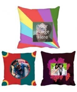 Rainbow Pattern 7 Colourful Printed Cushion