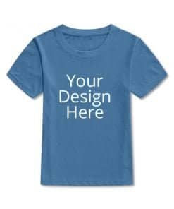 Blue Photo Printed Regular Fit Kid T-Shirt