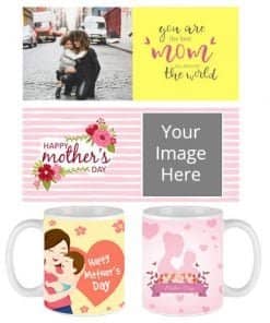 Mother-Day Design Custom White Ceramic Mug