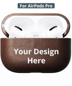 Brown Leather Custom Pro Protective Airpods