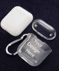 Buy Custom Pro Transparent Protective Airpods | Own Design Wireless Charging | Apple Airpods For Gift