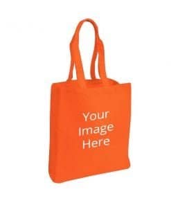 Design Custom Orange Photo Printed Tote Bag