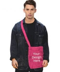 Stylish Sling Custom Pink Photo Printed Bag