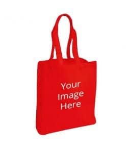 Design Custom Red Photo Printed Tote Bag