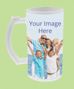 Buy Customized Funny Design Frosted Beer Mug | Create Own Photo Printed | Stylish Beer Mug for Anyone