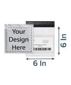 Buy 6 By 6 Inc C Adhesive Strip Courier Bag | Own Design Printed Tamper Proof | Delivery Bags For Courier