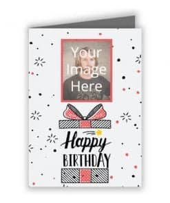 Basic Birthday Photo Printed Greeting Card