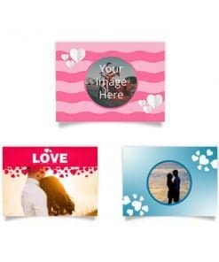 Buy Printing Wall Love Design Poster | Custom Landscape A-3/5 Size Paper Frames | Gift For Loves Ones