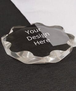 Buy Flower Design Engraved Crystal Paperweight | Personalized Inspirational Gift For | Love Ones A Office Desk Decor