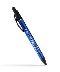 Design Blue Unibody Slim Custom Metal Pen