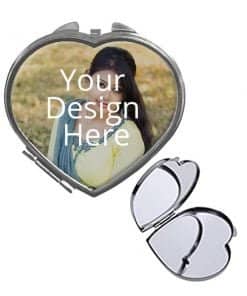 Heart Shaped Custom Photo Printed Mirror