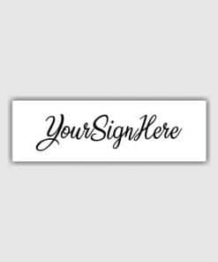 Custom Letter D Self Inking Signature Stamp