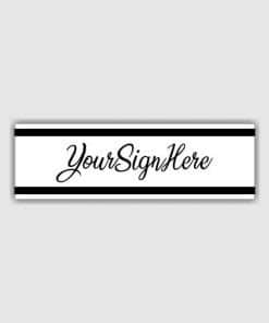 Bold Line Letter D Self Inking Signature Stamp