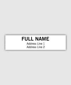 Buy Full Name Address D Self Inking Rubber Stamp | Computerized Polymer Pre-Inked | Own Matter Any Size Stamp