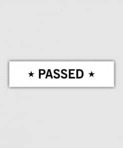 Passed Text D Self Inking Rubber Stamp