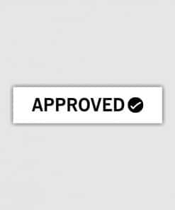 Approved Text D Self Inking Rubber Stamp