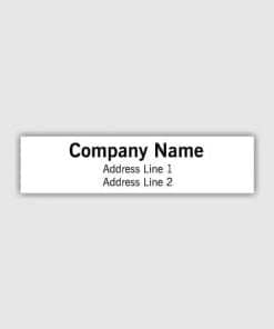 Buy Company Name Text D Self Inking Rubber Stamp | Computerized Polymer Pre-Inked | Own Matter Any Size Stamp