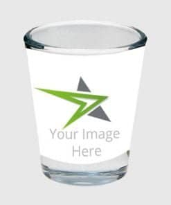 White Photo Printed Shot Glasses