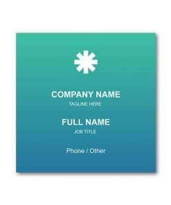 Buy Aqua Blue C Digital Smart Visiting Card | Own Design Square Plain/Blank | Card for Home Office use