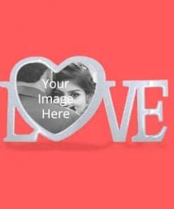 Buy Love Text Printed D Wood Photo Frames | Customized Own Photo Printed | Best Gift For Loves Ones