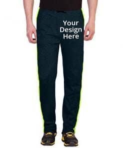 Buy Green Casual Custom 2 Side Pocket Track Pant | Multicolor Own design Cotton | Basic Regular Fit Trackpants