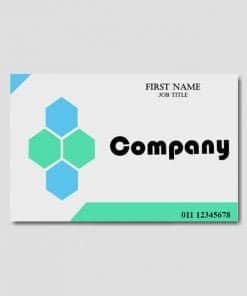 Buy Blue Green C Smart Digital Visiting Card | Own Design Rectangle Plain/Blank | Card for Home Office use