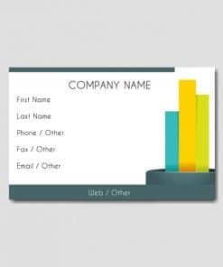 Buy Bar Chart C Smart Digital Visiting Card | Own Design Rectangle Plain/Blank | Card for Home Office use