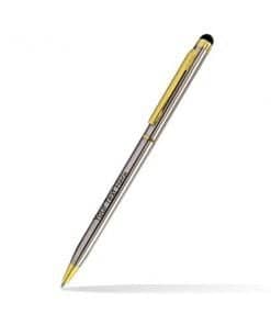 Glossy Grey Golden Custom Metal Pen